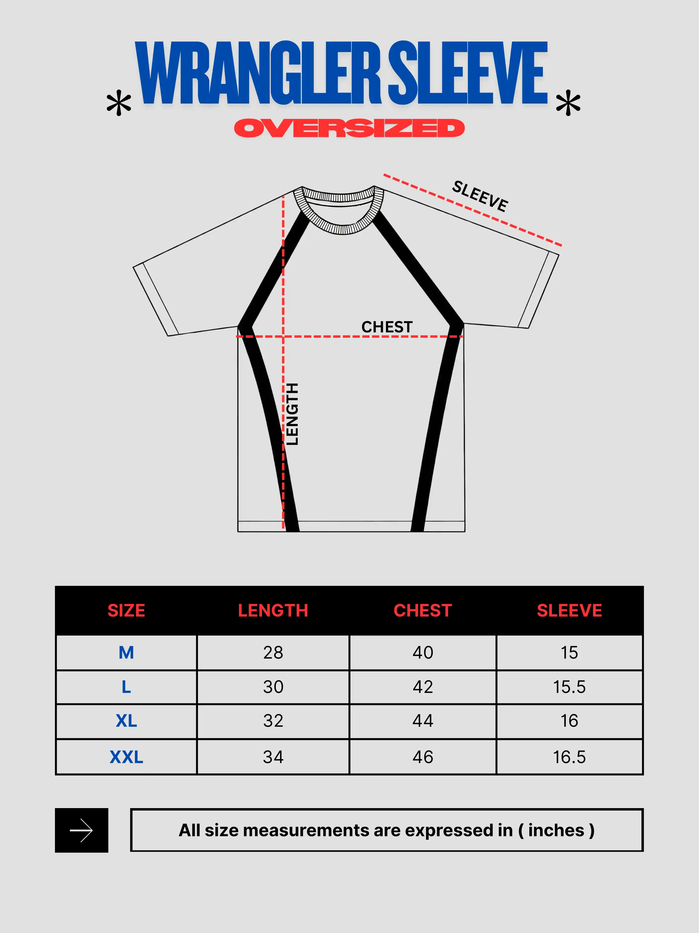 Men’s Oversized T-Shirt with Wrangler Sleeves – 260 GSM Cotton French Terry